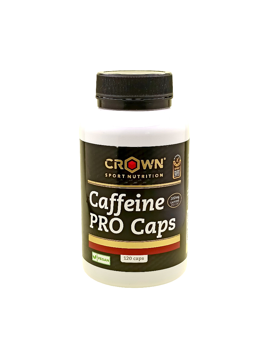 CÁPSULAS DE CAFEÍNA (CAFFEINE PRO CAPS 100MG) 120 caps - CROWN