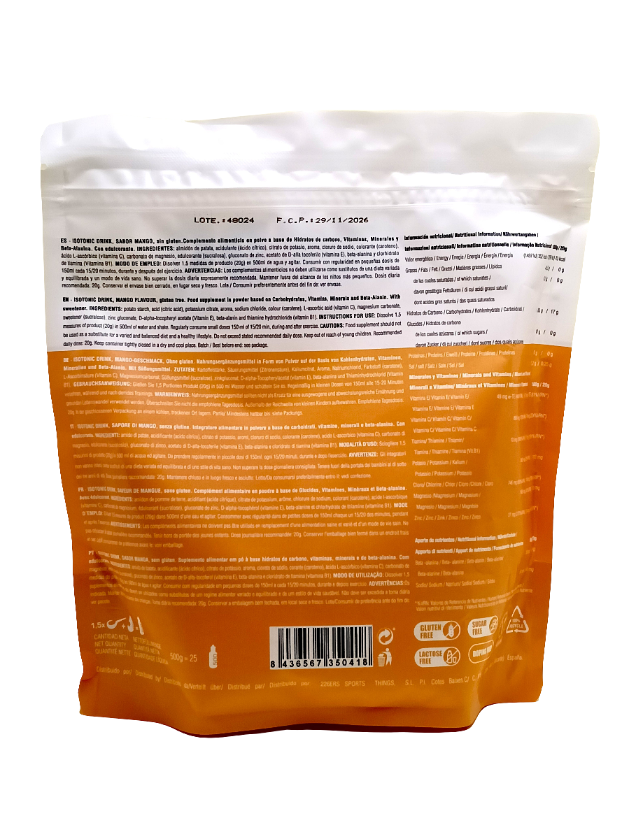 ISOTONIC DRINK (0,5kg) - 226ERS