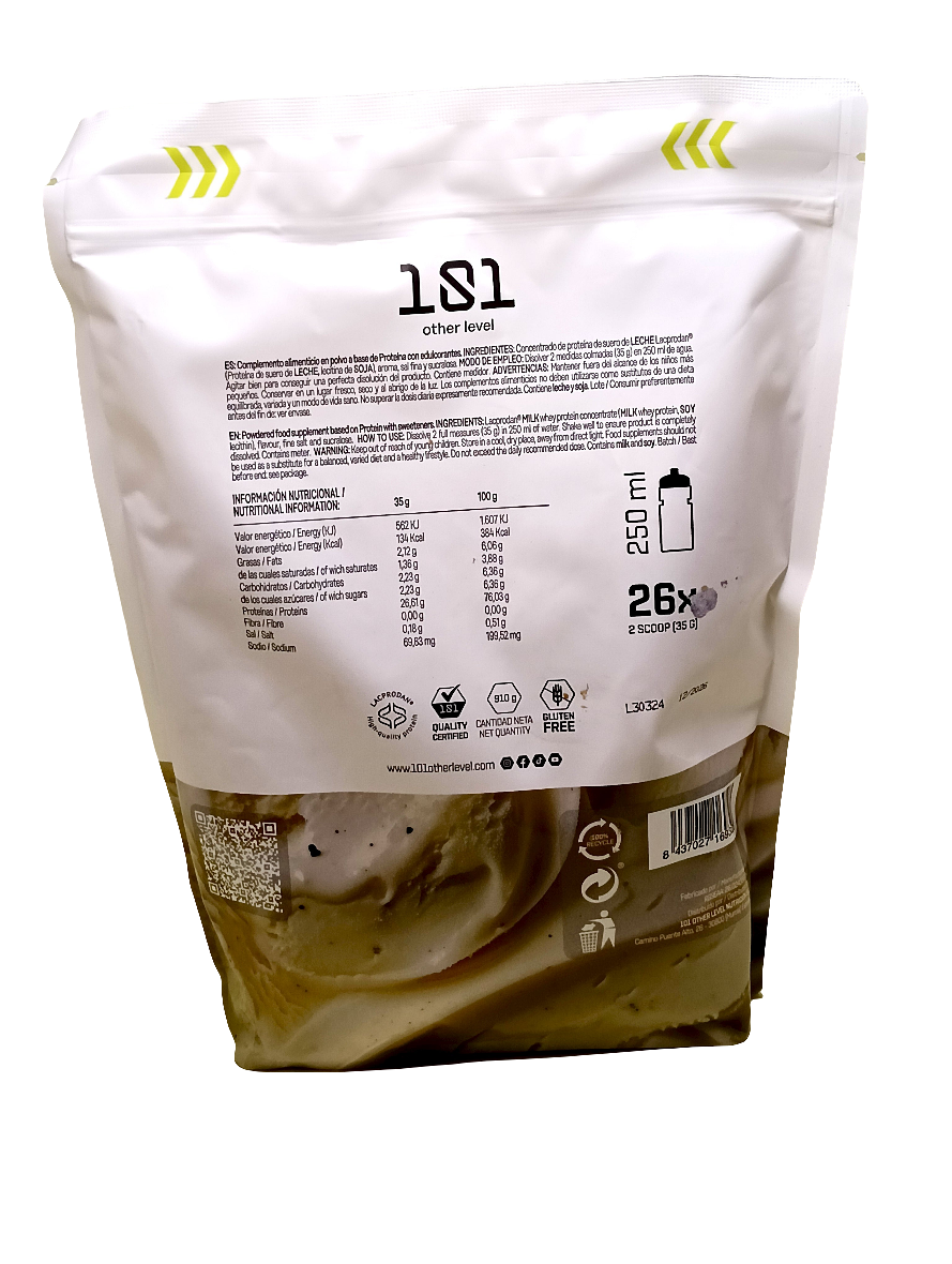 PROTEÍNA WHEY LEVEL LACPRODAN – SABOR VAINILLA - 101