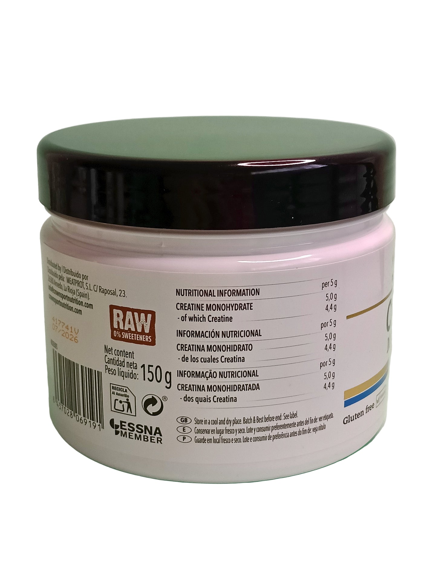 CREATINE MONOHIDRATO Creavitalis® - 150g - CROWN